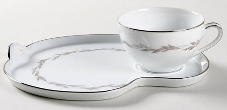 Graywood Snack Plate & Cup Set