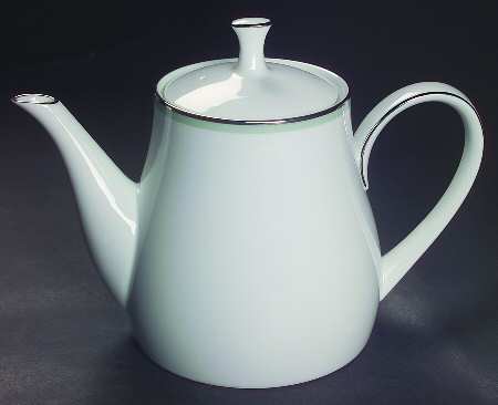 Greentone Teapot & Lid