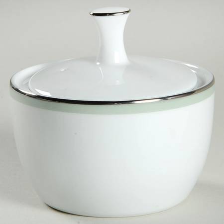 Greentone Sugar Bowl & Lid