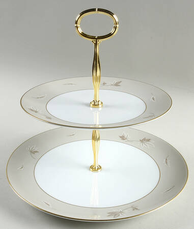 Grenoble 6 5/8"-10"  2 Tiered Serving Tray (Dp, Sp) HC