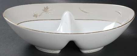 Grenoble 10" Oval Divided Vegetable Bowl