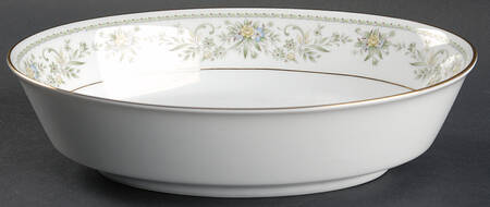 Green Hill 9" Oval Vegetable Bowl