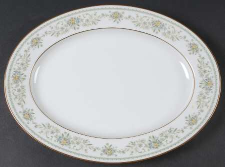 Green Hill 11" Oval Serving Platter