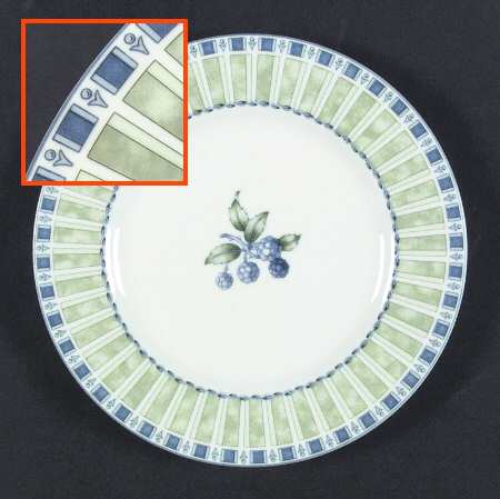 Green Icicle Salad Plate