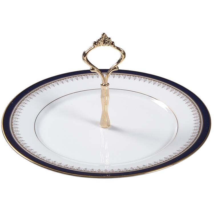 Grand Monarch Round Serving Plate with Handle (DP)