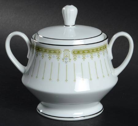 Green Point Sugar Bowl & Lid