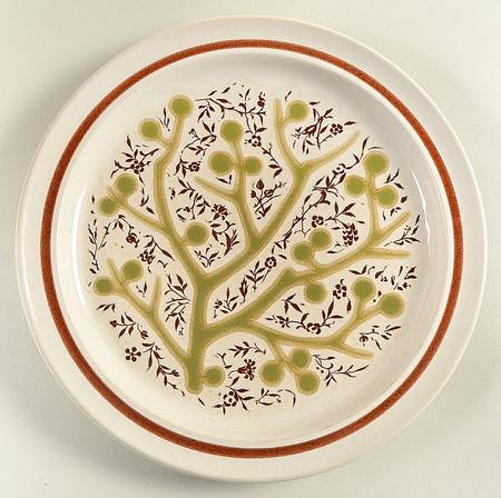 Green Tree Salad Plate