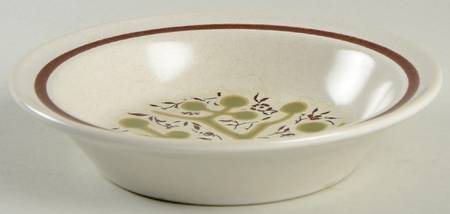 Green Tree Rim Fruit/Dessert (Sauce) Bowl