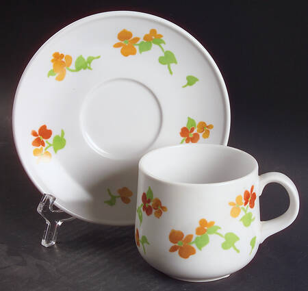 Happy Days Flat Cup & Saucer Set
