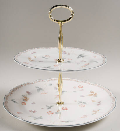 Harris Grove 6 5/8"-10"  2 Tiered Serving Tray (Dp, Sp) HC