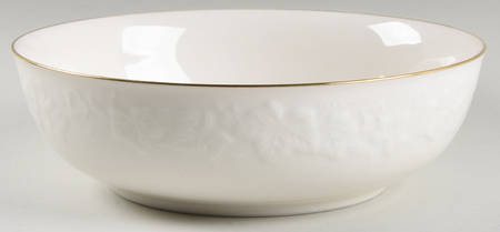 Halls of Ivy (Gold Trim) 9" Round Vegetable Bowl