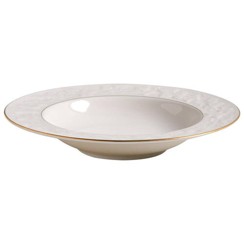Halls of Ivy (Gold Trim) Rim Soup Bowl