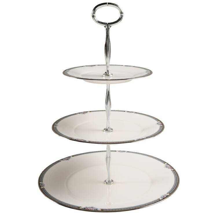 Halifax 13 7/8"-14 1/4" 3-Tiered Serving Tray(DP,SP,BB) HC