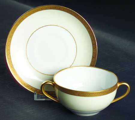 Halcyon Flat Bouillon Cup & Saucer