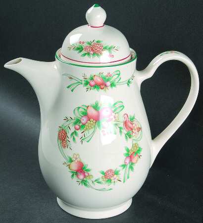Harvest Ribbon Tea/Coffee Pot & Lid