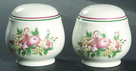 Harvest Ribbon Salt & Pepper Set