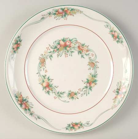 Harvest Ribbon 12" Chop Plate (Round Platter)