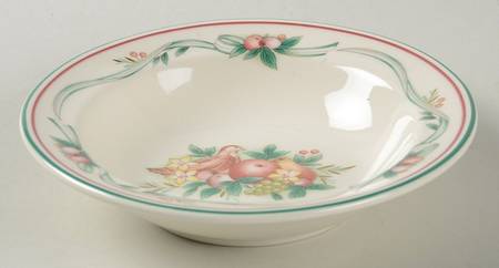 Harvest Ribbon Rim Fruit/Dessert (Sauce) Bowl
