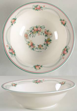 Harvest Ribbon 9" Round Vegetable Bowl