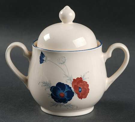 Harlequin Sugar Bowl & Lid
