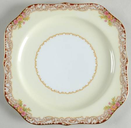 Harmony (Gold Trim) Square Salad Plate