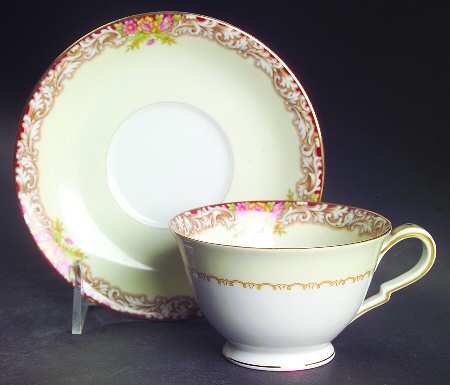 Harmony (Gold Trim) Footed Cup & Saucer Set