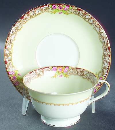 Harmony (Gold Trim) Footed Cup & Saucer Set