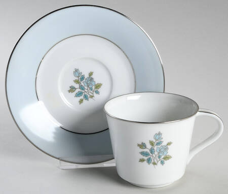 Harvard Rose Footed Cup & Saucer Set