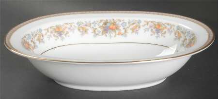 Harvesting 10" Oval Vegetable Bowl