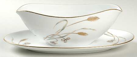 Harvester Gravy Boat with Attached Underplate