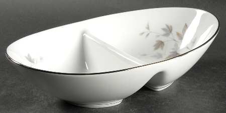 Harwood 10" Oval Divided Vegetable Bowl