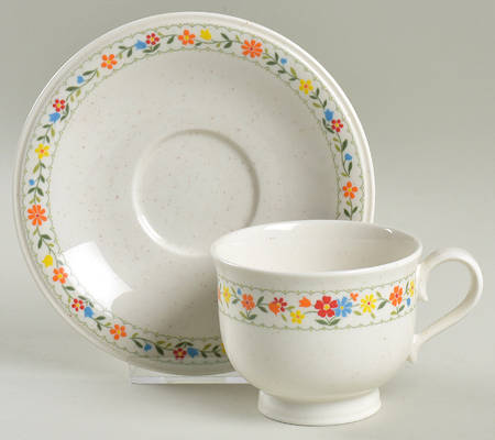 Happy Talk Footed Cup & Saucer Set