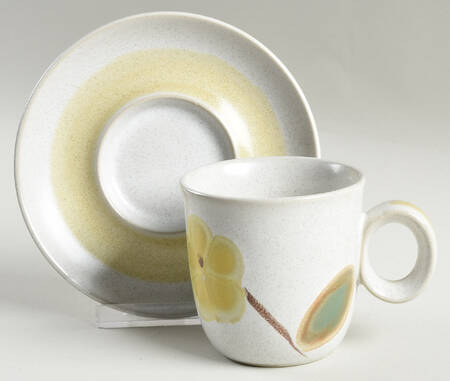 Happy Time Flat Cup & Saucer Set