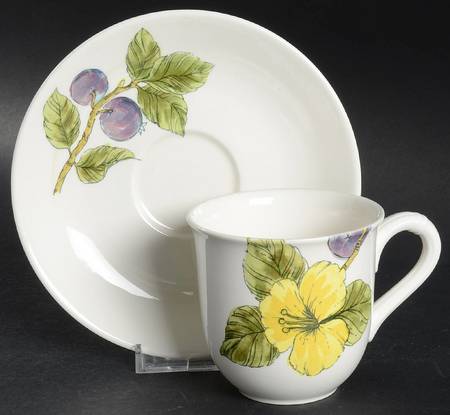 Harvest Time Flat Cup & Saucer Set