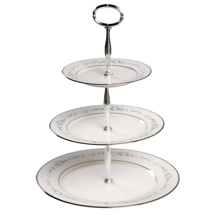 Heather 13 7/8"-14 1/4" 3-Tiered Serving Tray(DP,SP,BB) HC