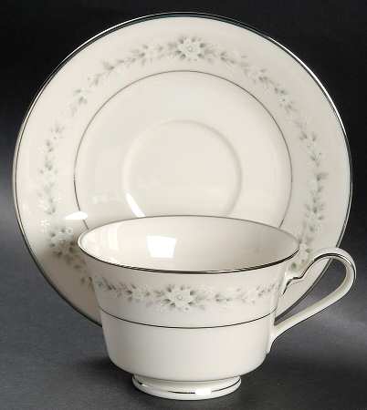 Heather Footed Cup & Saucer Set