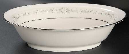 Heather 10" Oval Vegetable Bowl