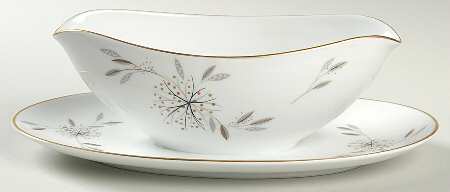 Helene Gravy Boat with Attached Underplate