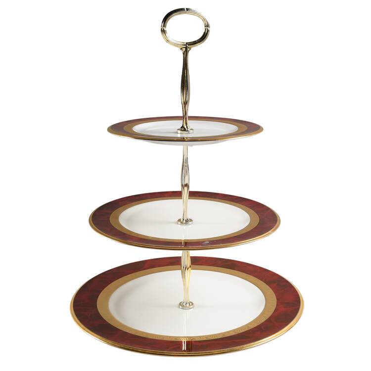 Hemingway 13 7/8"-14 1/4" 3-Tiered Serving Tray(DP,SP,BB) HC