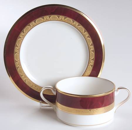 Hemingway Cream Soup Bowl & Bread Plate/Saucer Set