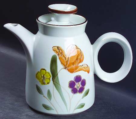 Hello Spring Brown Tea/Coffee Pot & Lid