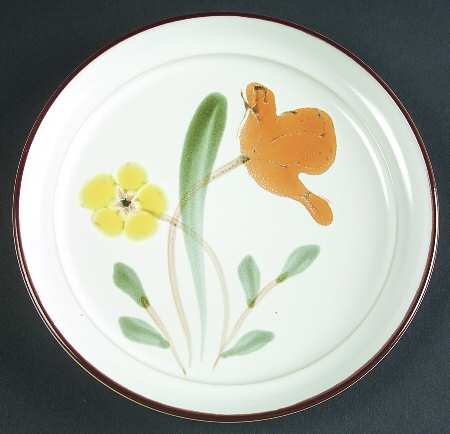 Hello Spring Brown Bread & Butter Plate
