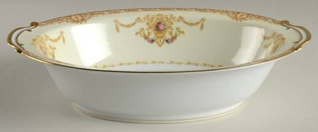 Hibiscus 10" Oval Vegetable Bowl