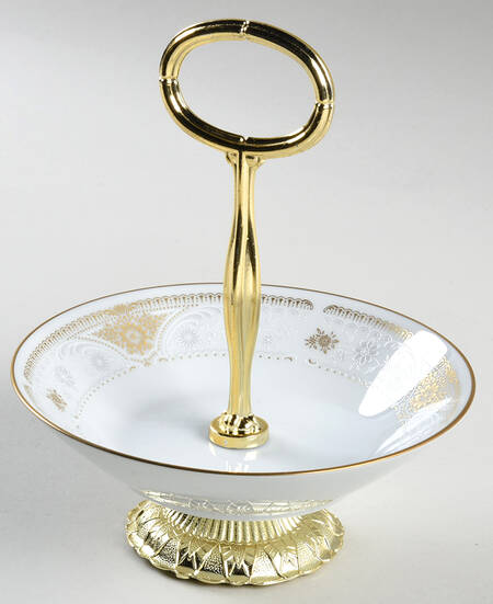 Highclere 6"-7" Handled Footed Nut Dish HC
