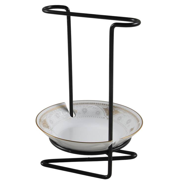 Highclere 8"-8 1/4" Salad Serving Set/Utensil Holder  HC