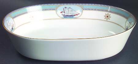 High Sails 9" Oval Vegetable Bowl
