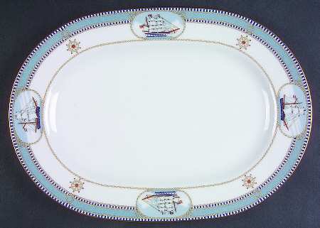 High Sails 12" Oval Serving Platter