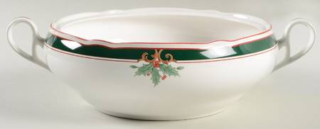 Home For Christmas Round Vegetable No Lid