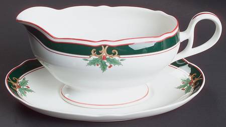 Home For Christmas Gravy Boat & Underplate