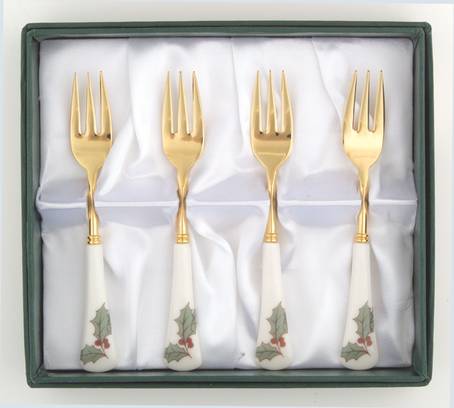 Home For Christmas Cocktail Fork - Set of 4